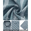 image:imageMens Linen Shirt Striped Short Sleeve Button Down Summer Beach ShirtBlue