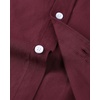 image:imageMens Oxford Dress Shirt Short Sleeve Button Down Collar Summer Casual ShirtBurgundy