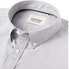 image:imageMens Oxford Dress Shirt Short Sleeve Button Down Collar Summer Casual ShirtKhaki Grey