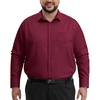 image:imageAlimens amp Gentle Big and Tall Dress Shirts for Men with Pocket2XL6XL BTBurgundy