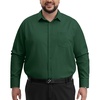 image:imageAlimens amp Gentle Big and Tall Dress Shirts for Men with Pocket2XL6XL BTDark Green