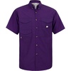 image:imageAlimens amp Gentle Short Sleeve Fishing Shirt Wicking Fabric Sun Protection Casual Button Down ShirtsDark Purple