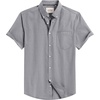 image:imageMens Oxford Dress Shirt Short Sleeve Button Down Collar Summer Casual ShirtDark Grey