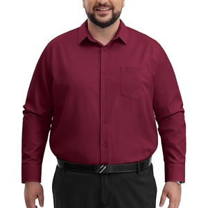 image:imageAlimens amp Gentle Big and Tall Dress Shirts for Men with Pocket2XL6XL BTBurgundy