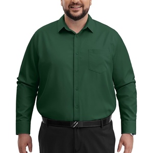 image:imageAlimens amp Gentle Big and Tall Dress Shirts for Men with Pocket2XL6XL BTDark Green