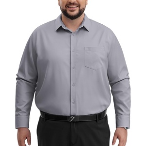 image:imageAlimens amp Gentle Big and Tall Dress Shirts for Men with Pocket2XL6XL BTGrey