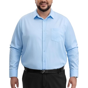 image:imageAlimens amp Gentle Big and Tall Dress Shirts for Men with Pocket2XL6XL BTLight Blue