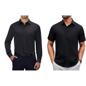 image:imageAlimens amp Gentle Mens Dress Shirts Wrinkle Free Solid Button Down Shirts for Summer Business Wedding