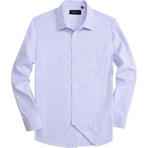image:imageAlimens amp Gentle Mens Striped Dress Shirt Button Down Regular Fit Shirts Casual Business Transitional WeatherLight Blue Stripe