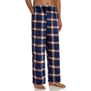 image:imageMens Flannel Pajama Pants Plaid Heavyweight Cotton PJs Bottoms SleepwearDark Blue
