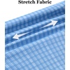 image:imageAlimens amp Gentle 4 Way Stretch Mens Button Down Shirts Plaid Dress Shirt Wrinkle Free Long Sleeve Gingham Shirts05blue Plaid