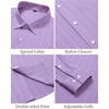 image:imageAlimens amp Gentle 4 Way Stretch Mens Button Down Shirts Plaid Dress Shirt Wrinkle Free Long Sleeve Gingham ShirtsPurple Plaid
