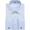 image:imageAlimens amp Gentle French Cuff Regular Fit Dress Shirts Cufflink IncludedBlue