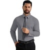 image:imageAlimens amp Gentle French Cuff Regular Fit Dress Shirts Cufflink IncludedGrey