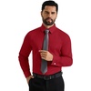 image:imageAlimens amp Gentle French Cuff Regular Fit Dress Shirts Cufflink IncludedRed