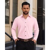 image:imageAlimens amp Gentle Mens Dress Shirts Long Sleeve Wrinkle Free Stretch Solid Button Down Shirt Casual Wedding Dating Dress ShirtLight Pink