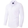 image:imageAlimens amp Gentle Mens Dress Shirts Long Sleeve WrinkleFree Stretch Shirts Solid Formal Button Down Shirt Wedding Dating