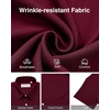 image:imageAlimens amp Gentle Mens Linen Shirts Short Sleeve Button Down Shirts Wrinkle Free Casual Vacation Beach Summer TopsBurgundy