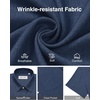 image:imageAlimens amp Gentle Mens Linen Shirts Short Sleeve Button Down Shirts Wrinkle Free Casual Vacation Beach Summer TopsNavy Blue