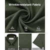image:imageAlimens amp Gentle Mens Linen Shirts Short Sleeve Button Down Shirts Wrinkle Free Casual Vacation Beach Summer TopsOlive Green
