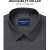 image:imageAlimens amp Gentle Mens Premium Dress Shirts  Wool Modal Performance Wrinkle Free Button Down ShirtDark Grey
