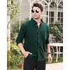 image:imageAlimens amp Gentle Mens Solid Oxford Shirt Long Sleeve Dress Shirt Work Casual Button Down Shirts with PocketDark Green