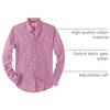 image:imageAlimens amp Gentle Mens Solid Oxford Shirt Long Sleeve Dress Shirt Work Casual Button Down Shirts with PocketDark Pink