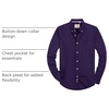 image:imageAlimens amp Gentle Mens Solid Oxford Shirt Long Sleeve Dress Shirt Work Casual Button Down Shirts with PocketDark Purple