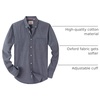 image:imageAlimens amp Gentle Mens Solid Oxford Shirt Long Sleeve Dress Shirt Work Casual Button Down Shirts with PocketGrey