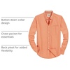 image:imageAlimens amp Gentle Mens Solid Oxford Shirt Long Sleeve Dress Shirt Work Casual Button Down Shirts with PocketOrange Yellow