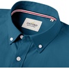 image:imageAlimens amp Gentle Mens Solid Oxford Shirt Long Sleeve Dress Shirt Work Casual Button Down Shirts with PocketPeacock Blue