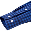 image:imageAlimens amp Gentle Mens Solid Oxford Shirt Long Sleeve Dress Shirt Work Casual Button Down Shirts with PocketPlaidblue Black