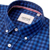 image:imageAlimens amp Gentle Mens Solid Oxford Shirt Long Sleeve Dress Shirt Work Casual Button Down Shirts with PocketPlaidblue Black