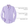 image:imageAlimens amp Gentle Mens Solid Oxford Shirt Long Sleeve Dress Shirt Work Casual Button Down Shirts with PocketPurple