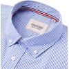 image:imageAlimens amp Gentle Mens Solid Oxford Shirt Long Sleeve Dress Shirt Work Casual Button Down Shirts with PocketStripedlight Blue