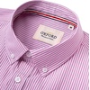 image:imageAlimens amp Gentle Mens Solid Oxford Shirt Long Sleeve Dress Shirt Work Casual Button Down Shirts with PocketStripedpink