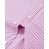 image:imageAlimens amp Gentle Mens Solid Oxford Shirt Long Sleeve Dress Shirt Work Casual Button Down Shirts with PocketStripedpink