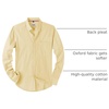 image:imageAlimens amp Gentle Mens Solid Oxford Shirt Long Sleeve Dress Shirt Work Casual Button Down Shirts with PocketYellow