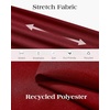 image:imageAlimens amp Gentle Stretch Dress Shirt for Men Button Down Long Sleeve ShirtBurgundy
