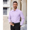image:imageAlimens amp Gentle Stretch Dress Shirt for Men Button Down Long Sleeve ShirtLavender