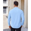 image:imageAlimens amp Gentle Stretch Dress Shirt for Men Button Down Long Sleeve ShirtLight Blue