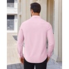 image:imageAlimens amp Gentle Stretch Dress Shirt for Men Button Down Long Sleeve ShirtPink