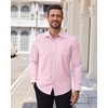 image:imageAlimens amp Gentle Stretch Dress Shirt for Men Button Down Long Sleeve ShirtPink