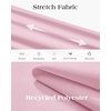 image:imageAlimens amp Gentle Stretch Dress Shirt for Men Button Down Long Sleeve ShirtPink