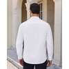 image:imageAlimens amp Gentle Stretch Dress Shirt for Men Button Down Long Sleeve ShirtWhite