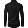 image:imageMens Dress Shirt Long Sleeve Wrinkle Free Stretch Button Down ShirtsBlack