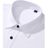 image:imageMens Dress Shirt Long Sleeve Wrinkle Free Stretch Button Down ShirtsWhite