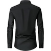 image:imageMens Dress Shirts Long Sleeve Wrinkle Free Business Button Down ShirtBlack