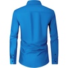 image:imageMens Dress Shirts Long Sleeve Wrinkle Free Business Button Down ShirtCobalt Blue