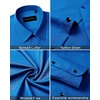 image:imageMens Dress Shirts Long Sleeve Wrinkle Free Business Button Down ShirtCobalt Blue
